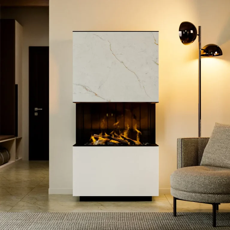 elektrischer Kamin Elyn, Ansicht von vorne, elegantes Design