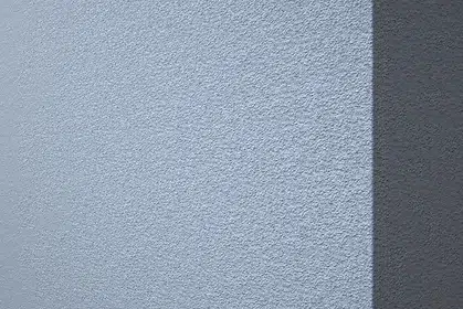 individuell konfigurierbare Saunen, Detailaufnahme, verputzte Außenwand vorbereitet zum Streichen