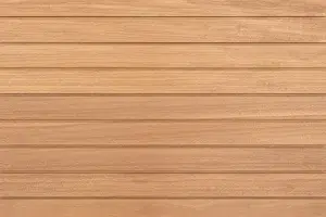 skandinavische Sauna Libera, individuell konfigurierbar, Detailaufnahme Material Thermo-Espe